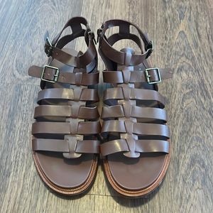 Like new Time and Tru brown gladiator style sandals. Size 11